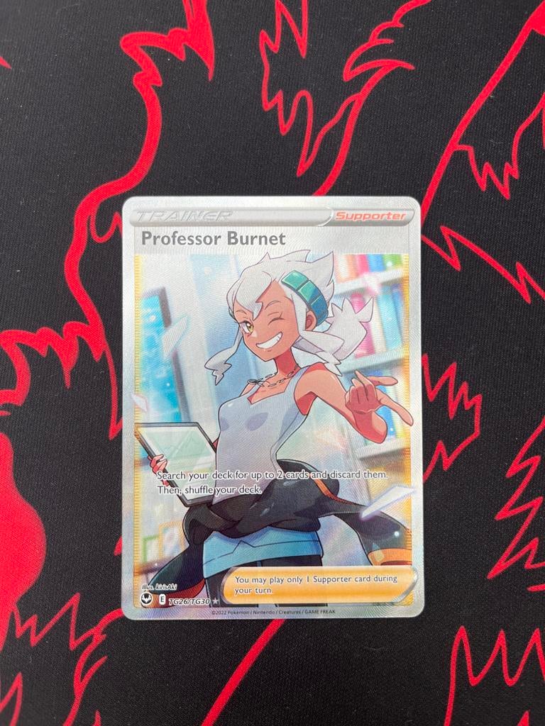 Professor Burnet TG26/TG30 - Pokémon Kaart, Ophalen of Verzenden, Zo goed als nieuw, Losse kaart, Foil