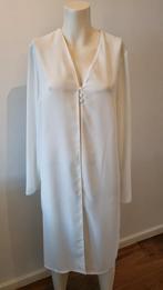 Witte lange blouse/tuniek met knoopjes- maat 44, Wit, Maat 42/44 (L), Ophalen of Verzenden, Lange mouw