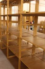 Houten magazijnstelling / legbordstelling / stelling, Ophalen