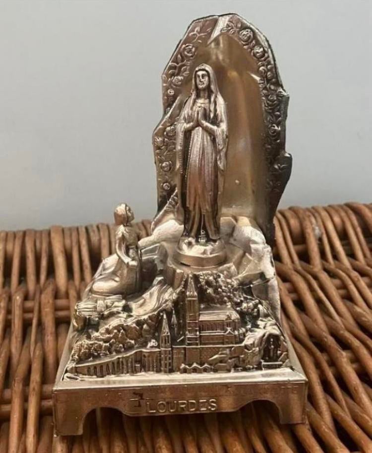 Lourdes mooie speeldoos Maria met Bernadette, Ophalen of Verzenden