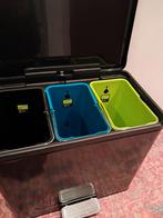 Eko essential recycling prullenbak 3 vakken, 40 liter of meer, Ophalen, Minder dan 50 cm