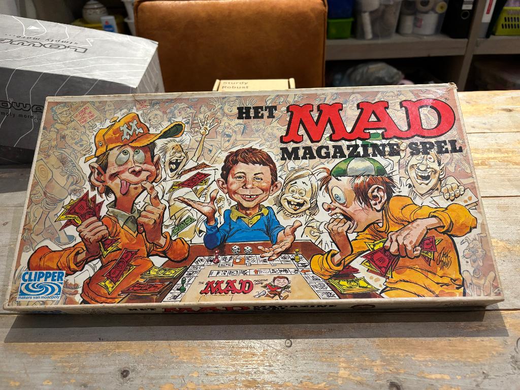 Het Mad Magazine Spel - Vintage jaren 70/80 (Clipper), Hobby en Vrije tijd, Gezelschapsspellen | Bordspellen, Een of twee spelers
