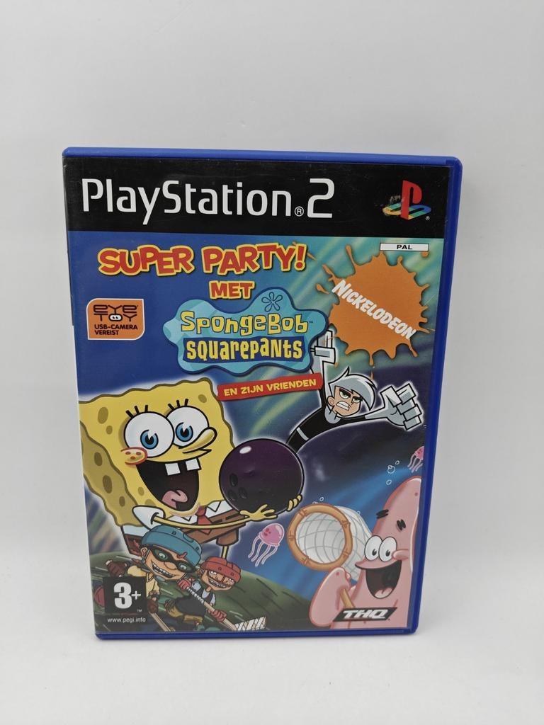 Super Party! met Spongebob Squarepants PS2, Spelcomputers en Games, Games | Sony PlayStation 2, Gebruikt, THQ, Overige genres