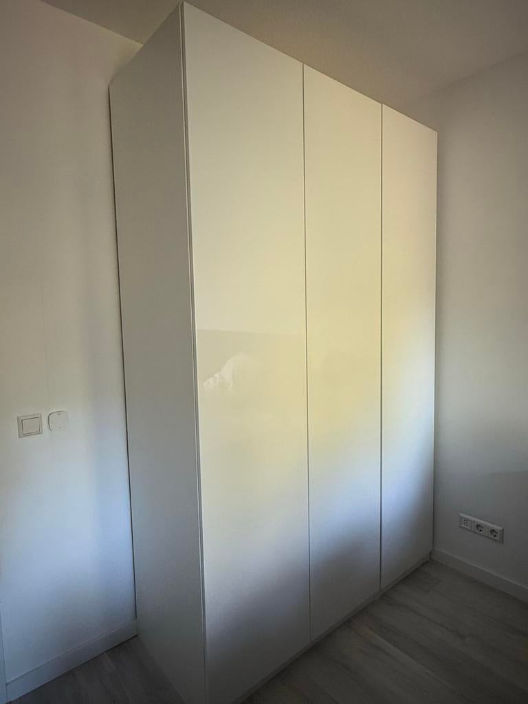 3x IKEA PAX kastdeuren wit hoogglans, 229cm hoog, Ophalen, Kunststof, Gebruikt, 100 tot 150 cm