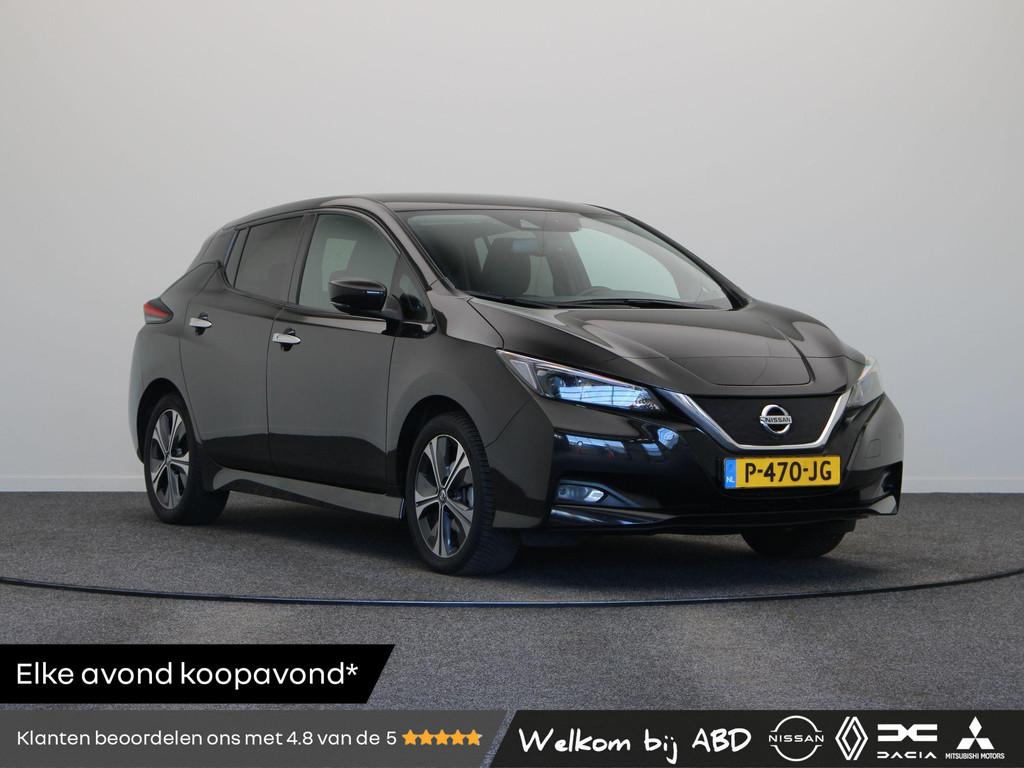Nissan LEAF N-Connecta 40 kWh | Navigatie | Stoel & Stuurver, Auto's, Nissan, Gebruikt, 150 pk, Zwart, Origineel Nederlands