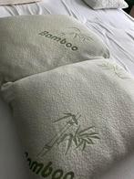 Bamboe kussens, Ophalen, Beige, Tweepersoons, Zo goed als nieuw