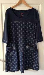 Tante Betsy blauwe jurk met polka dot XXL, Kleding | Dames, Blauw, Maat 46/48 (XL) of groter, Ophalen of Verzenden, Zo goed als nieuw