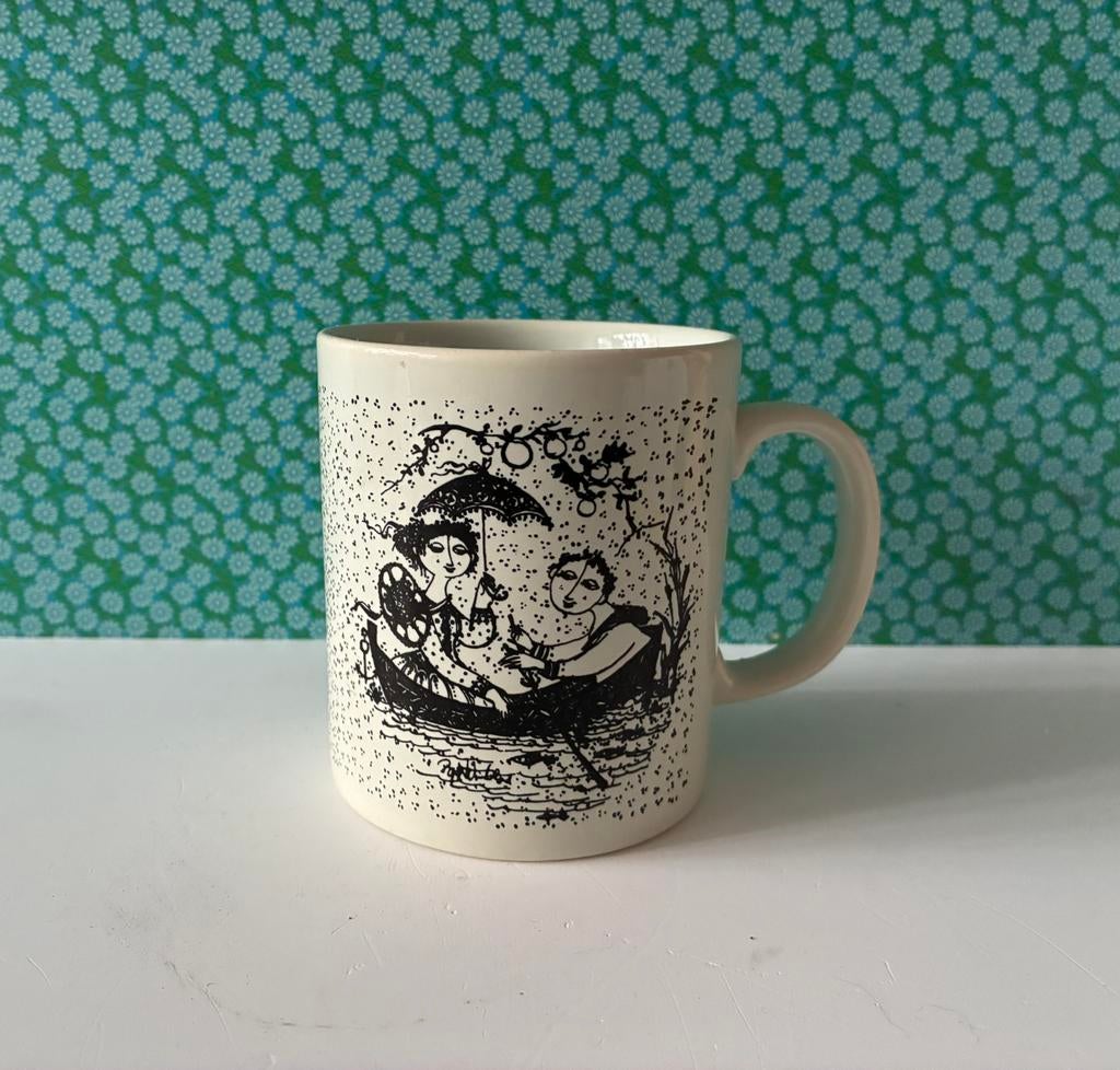 Vintage mok Bjørn Wiinblad ; Juli Nocturne Denmark, Huis en Inrichting, Keuken | Servies, Gebruikt, Ophalen of Verzenden, Nvt