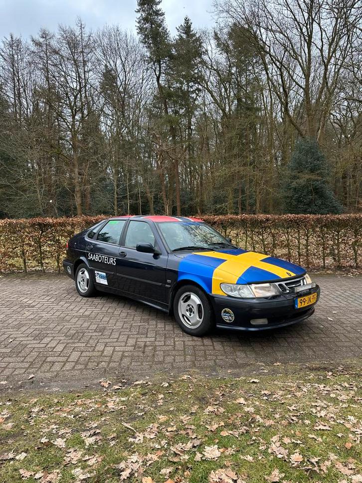 Saab 9-3 2.0T Carbage run Editie 150PK 2002 Blauw Handbak!, Auto's, Saab, Particulier, Saab 9-3, Benzine, D, Hatchback, Handgeschakeld
