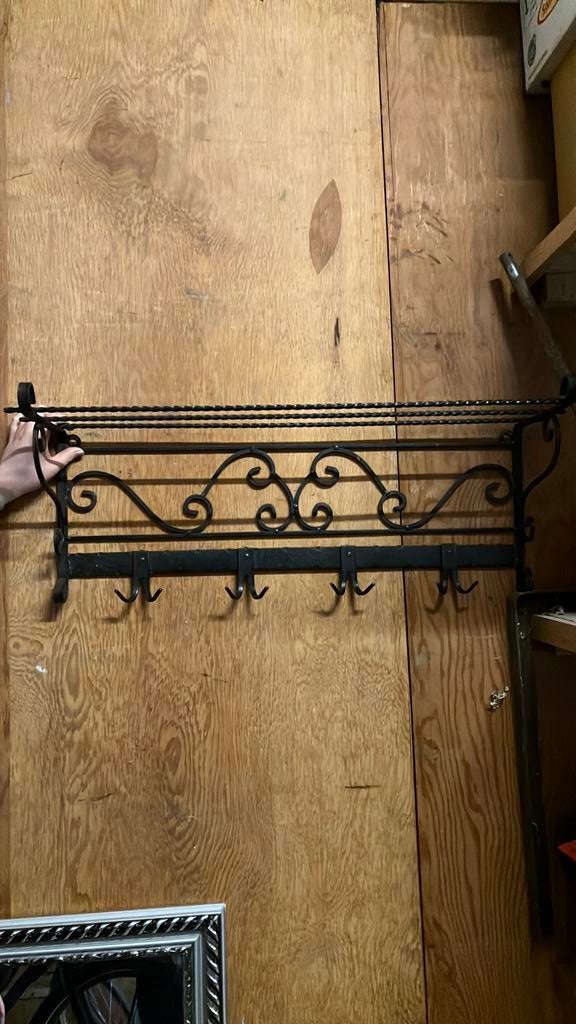 Kapstok met hoedenplank, Huis en Inrichting, Woonaccessoires | Kapstokken, Zo goed als nieuw, Metaal, 150 tot 200 cm, Ophalen