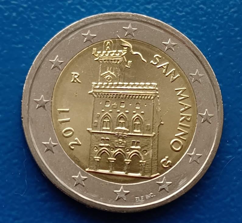 San Marino 2 Euro "Normaal" - 2011, Postzegels en Munten, Munten | Europa | Euromunten, Verzenden, San Marino, 2 euro