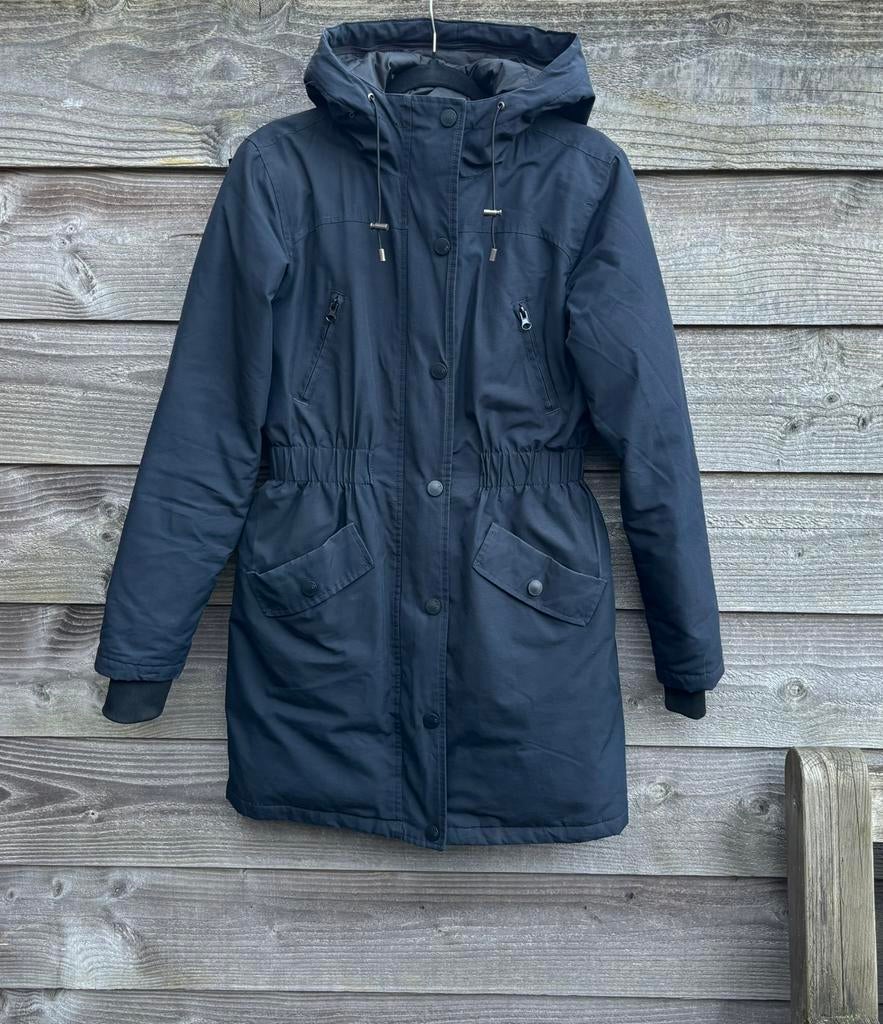 Nieuwe Modström dons parka jas maat S donkerblauw, Ophalen of Verzenden, Nieuw, Maat 36 (S), Blauw