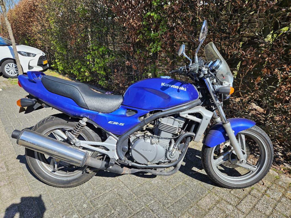 motor er 5 kawasaki blauw € 1200,--, Ophalen, Gebruikt