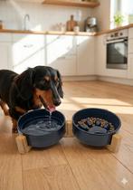 Luxe Doufey Keramische Anti-Schrokbak & Drinkbak Set (Nieuw), Dieren en Toebehoren, Ophalen, Nieuw