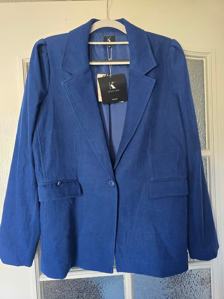 Nieuwe blazer K design kobaltblauw xl, Kleding | Dames, Ophalen of Verzenden, Nieuw, Maat 46/48 (XL) of groter, Blauw