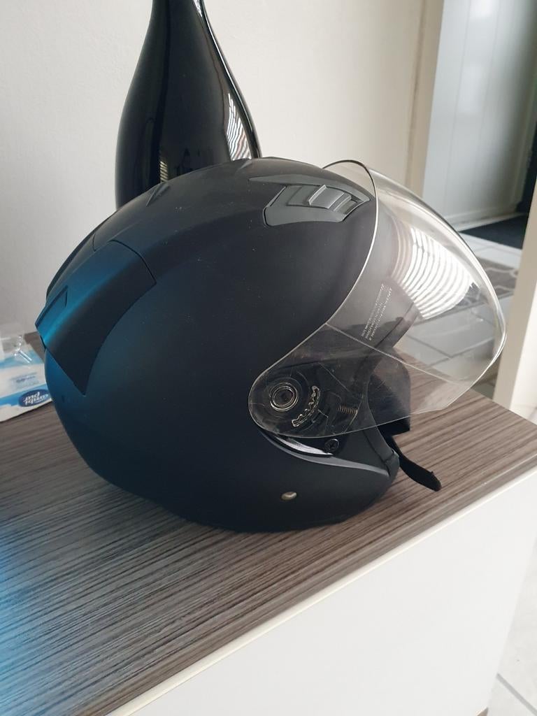 Mooie/stoere helm Xl, Fietsen en Brommers, Brommerhelmen, Ophalen of Verzenden, Zo goed als nieuw, Extra large of groter