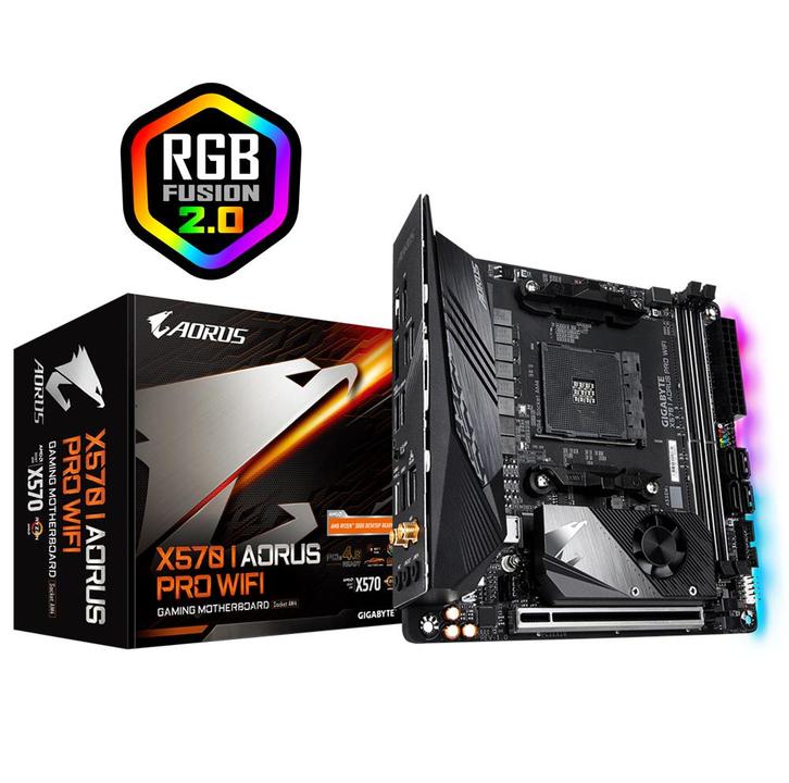 Gigabyte Aorus X570 I PRO WIFI Moederbord, Computers en Software, Moederborden, Zo goed als nieuw, AMD, DDR4, Ophalen of Verzenden