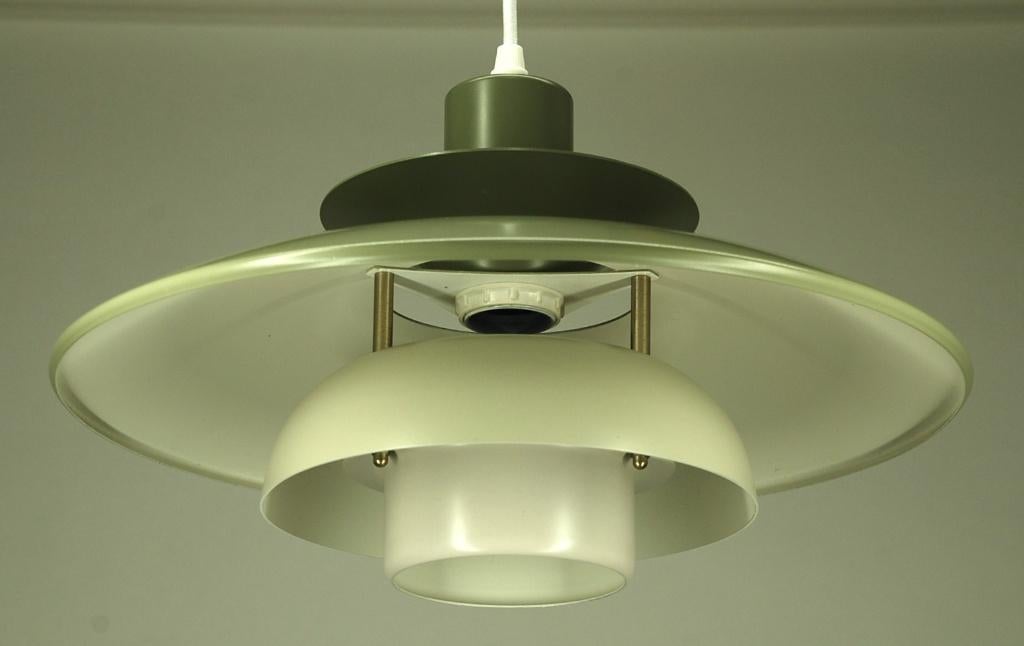 Vintage vroege 1980's Deense hanglamp, Huis en Inrichting, Lampen | Hanglampen, Vintage MCM, Verzenden, Vintage MCM, Zo goed als nieuw