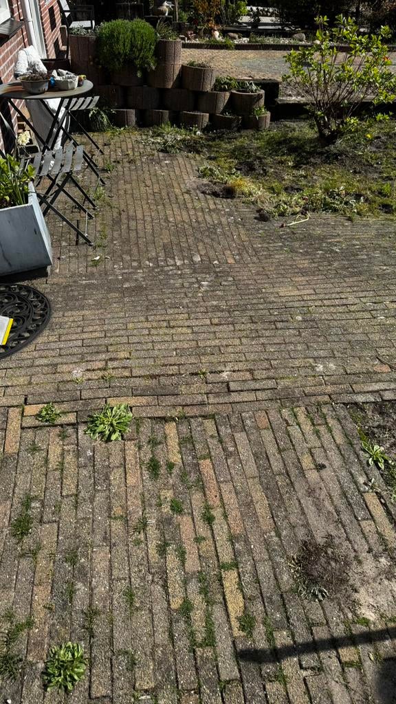 Waaltjes, ongeveer 25m2, Ophalen, Gebruikt, Klinkers, Composiet