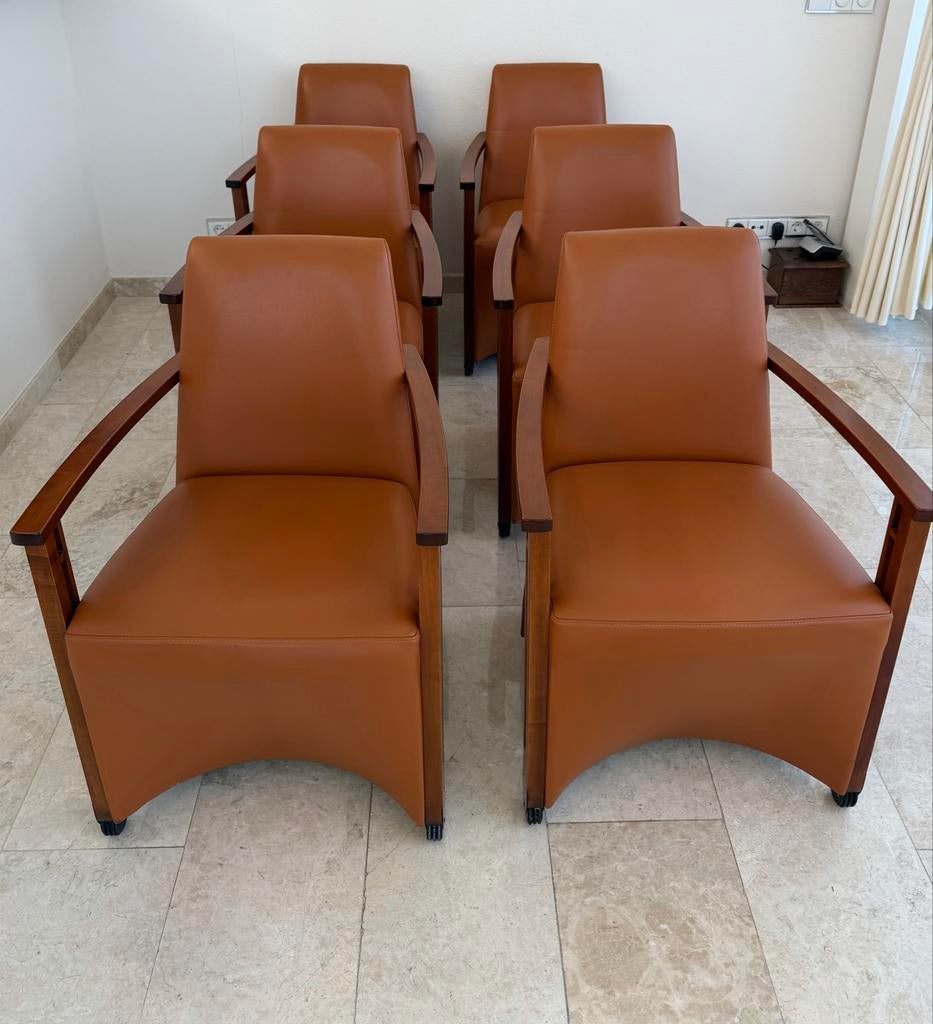 Decoforma eetkamerstoelen - set van 6, Ophalen, Gebruikt, Bruin, Vijf, Zes of meer stoelen