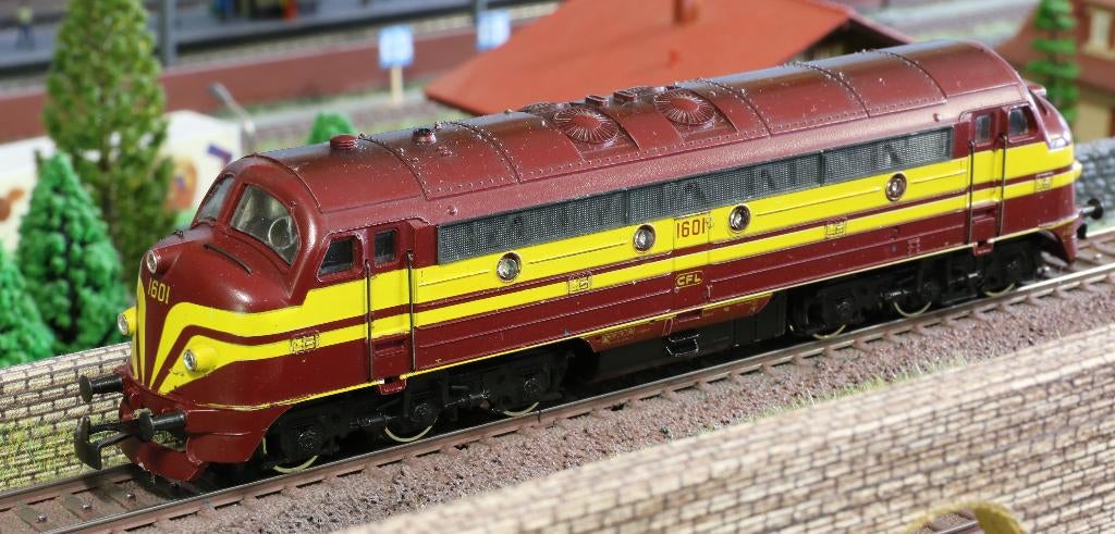 Marklin 3134 Diesel Locomotief (MFX) "CFL 1601", Hobby en Vrije tijd, Modeltreinen | H0, Ophalen, Wisselstroom, Locomotief, Zo goed als nieuw