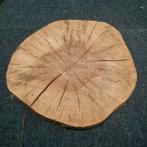 Houten boomstamschijf Ø49cm - Decoratie/Bijzettafelblad, Ophalen of Verzenden, Nieuw