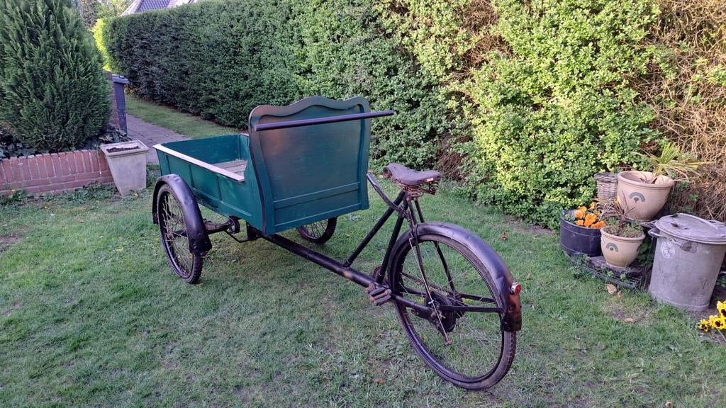 Antieke Bakfiets te koop, Ophalen, Goederen