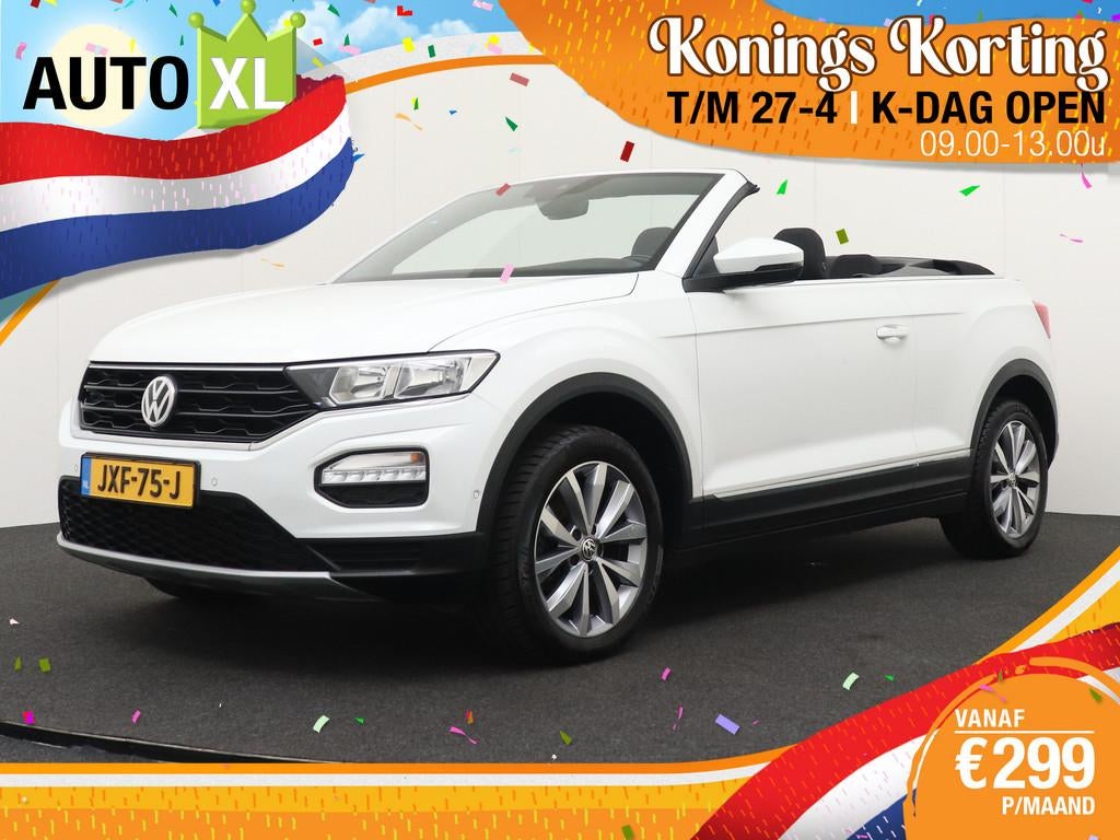 Volkswagen T-Roc Cabrio 1.5 TSI 150 PK Style Camera Trekhaak, Auto's, Voorwielaandrijving, Stof, 4 cilinders, Bedrijf