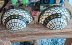 Glas in lood wandlampen, Huis en Inrichting, Lampen | Wandlampen, Ophalen, Gebruikt, Glas
