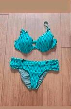 Bikini set, Kleding | Dames, Badmode en Zwemkleding, Ophalen of Verzenden, Zo goed als nieuw, Blauw, Bikini