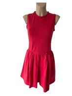 Carven jurk S, Ophalen of Verzenden, Zo goed als nieuw, Rood, Onder de knie