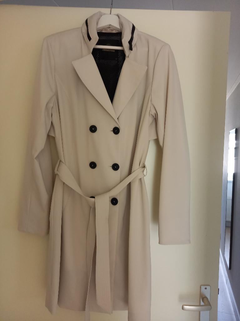 Prachtige zomerjas creenstone, Ophalen of Verzenden, Zo goed als nieuw, Maat 42/44 (L), Wit