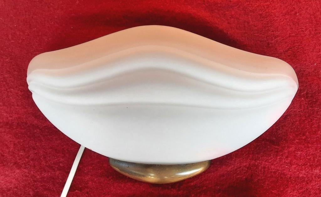 Wandlamp merk kemner italie jaren 80,lees de beschrijving, Ophalen of Verzenden, Zo goed als nieuw, Glas