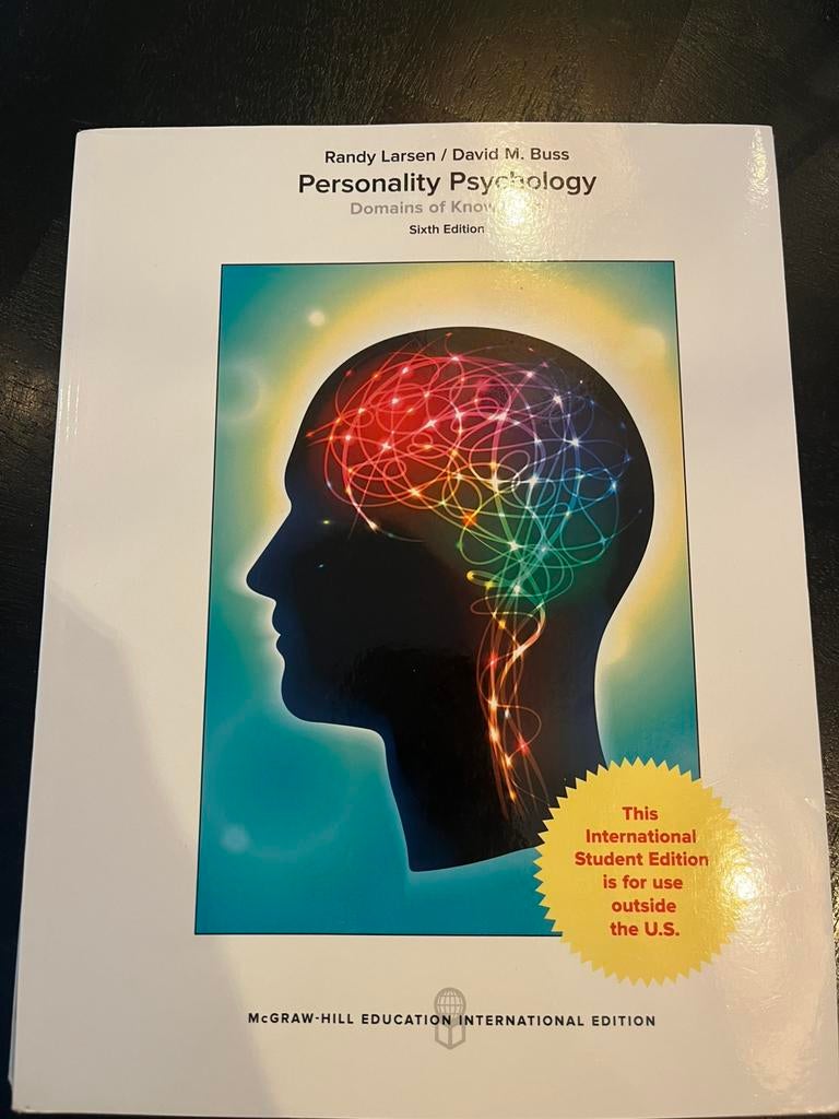 Personality Psychology - studieboek internationaal - 6e edi, Boeken, Studieboeken en Cursussen, Ophalen of Verzenden, Alpha, Zo goed als nieuw