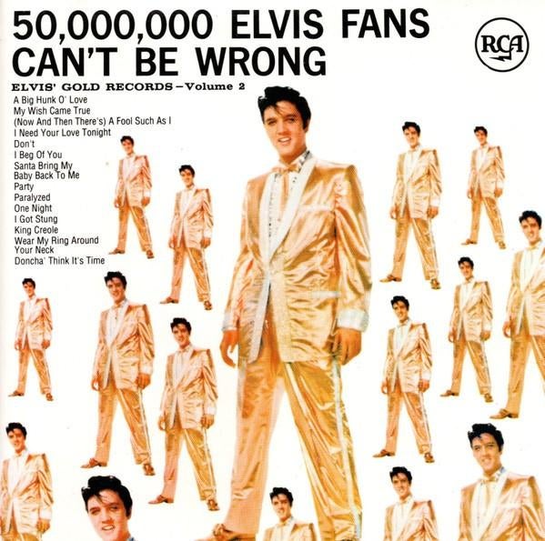 Elvis presley – 50,000,000 elvis fans cant be wrong cd nd 89, Verzenden, Zo goed als nieuw, Poprock