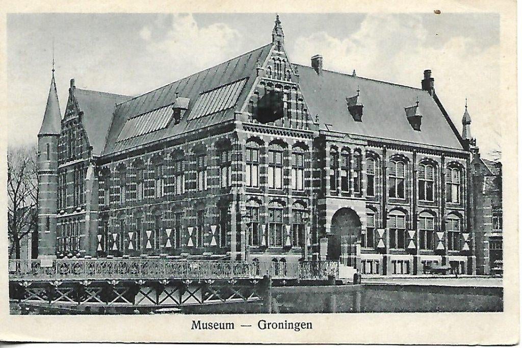Groningen- -Museum., Verzenden, 1940 tot 1960, Ongelopen, Groningen