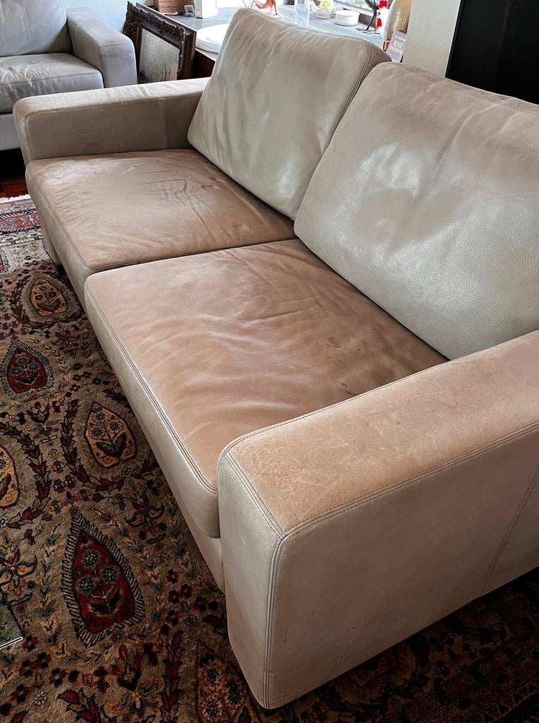 Twee Conseta banken, Ophalen, Gebruikt, Tweepersoons, Groen