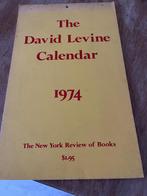 oude kalender David Levine karikaturen 1974, Gelezen, Various, Ophalen of Verzenden, Schilder- en Tekenkunst
