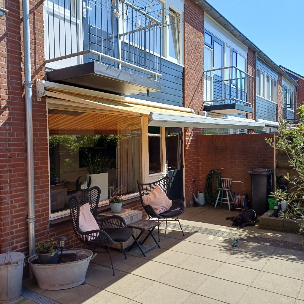 Zonnescherm knikarm elektrisch, Ophalen, Gebruikt, Elektrisch, 150 tot 300 cm