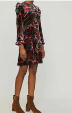 Sandro floral velvet silk dress 38, Ophalen of Verzenden, Zo goed als nieuw, Maat 38/40 (M), Boven de knie