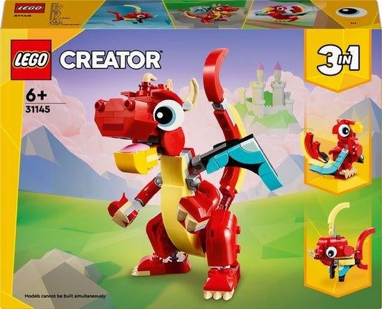 Lego Creator 31145 Rode draak NIEUW, Lego, Lego, Nieuw, Ophalen of Verzenden
