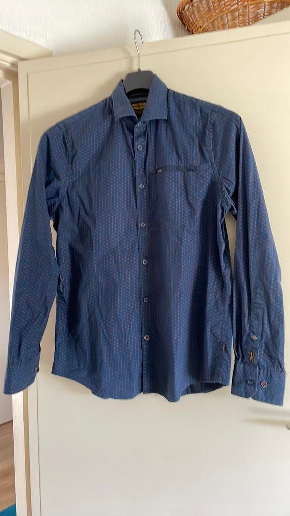 PME LEGEND. OVERHEMD MAAT M, Kleding | Heren, Overhemden, Ophalen of Verzenden, Zo goed als nieuw, Blauw, Halswijdte 41/42 (L)