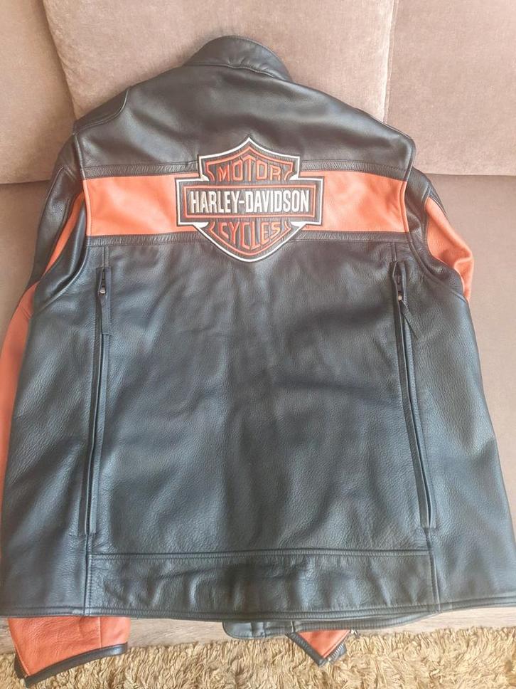 Harley Davidsin lederen jas  xxl  Harley-Davidson dames s, Motoren, Kleding | Motorkleding, Jas | leer, Tweedehands, Ophalen of Verzenden