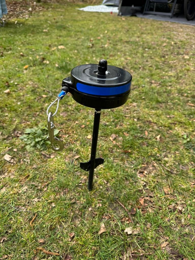 Te koop: Rollijn 6m met bodempin, Ophalen of Verzenden, Zo goed als nieuw