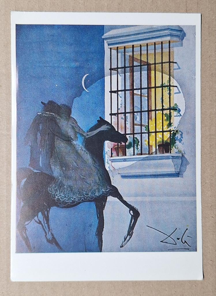 Salvador Dalí - Carmen en Don José vluchten, Ophalen of Verzenden, 1980 tot heden, Ongelopen, Overige thema's