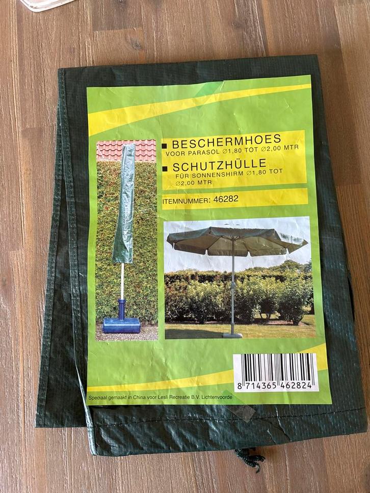 Parasolhoes voor parasols Ø1.80 tot Ø2.00 mtr, Tuin en Terras, Parasols, Nieuw, Parasolhoes, 1 tot 2 meter, Waterdicht, Ophalen of Verzenden