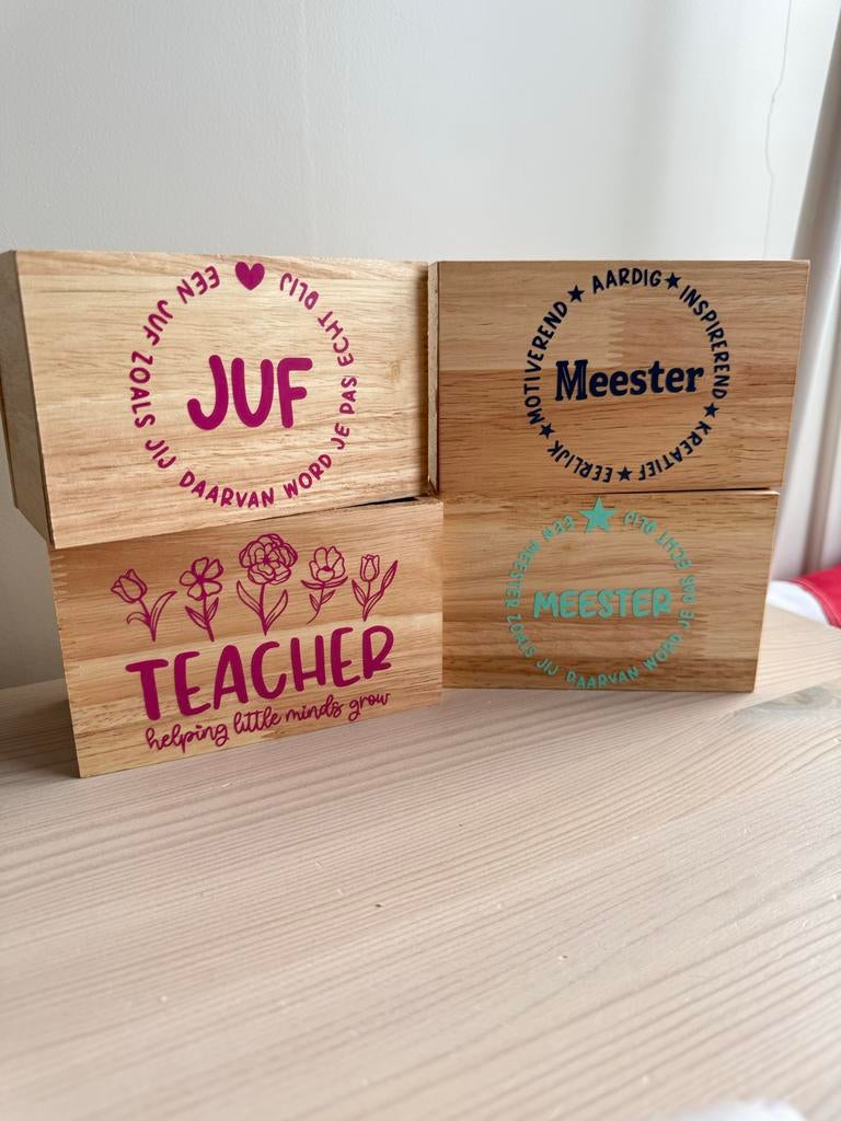 Pennenbakje afscheid juf of meester, Ophalen of Verzenden, Nieuw