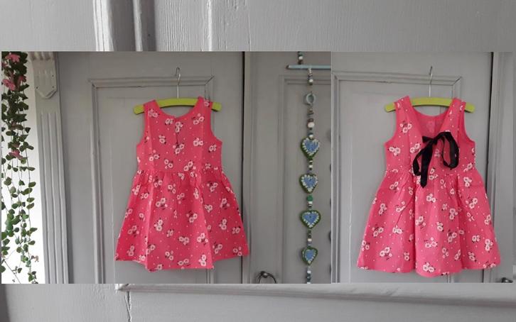 Jurkje met strik op de rug - roze (nieuw), Kinderen en Baby's, Kinderkleding | Maat 92, Nieuw, Meisje, Jurk of Rok, Ophalen of Verzenden