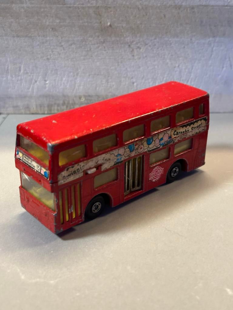 Matchbox Dubbeldekker Bus - Uniek met werkende deuren, Ophalen of Verzenden, Gebruikt, Bus of Vrachtwagen