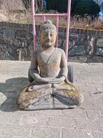 Groot Boeddha beeld van lavasteen, Ophalen, Gebruikt